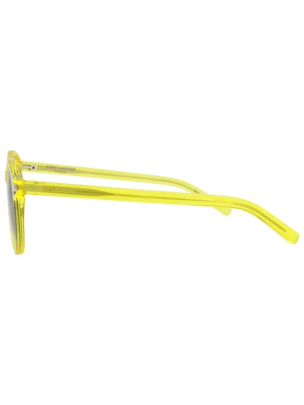 New Saint Laurent Women's Sunglasses Round Oval Acetate Frame Unisex Yellow